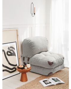 ATELIER DEL SOFA Fotelja na razvlačenje Fold Teddy, siva - 383EVN1103