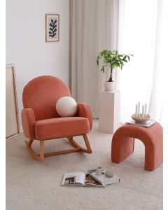 ATELIER DEL SOFA Fotelja za ljuljanje Yoko, koral