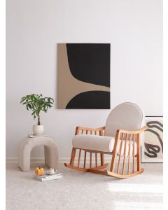 ATELIER DEL SOFA Fotelja za ljuljanje Klea, bela