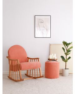 ATELIER DEL SOFA Fotelja za ljuljanje Klea, koral