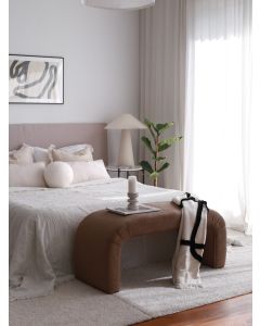 ATELIER DEL SOFA Klupa Nu, braon