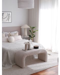 ATELIER DEL SOFA Klupa Nu Fitilli, bela