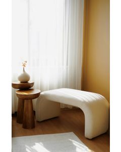 ATELIER DEL SOFA Klupa Nu, bela