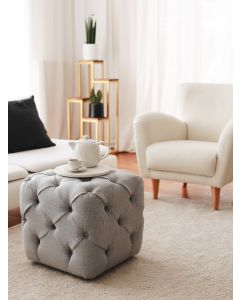 ATELIER DEL SOFA Tabure Kup Chester, siva