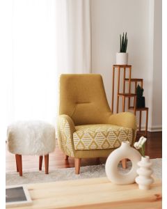 ATELIER DEL SOFA Fotelja Aztek, žuta