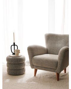 ATELIER DEL SOFA Fotelja Teddy, siva