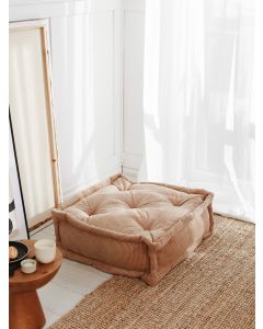 ATELIER DEL SOFA Podni jastuk Biskuvi Fitilli, braon