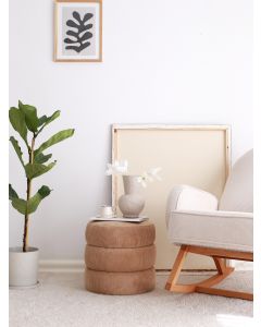 ATELIER DEL SOFA Tabure Boum, svetlo braon