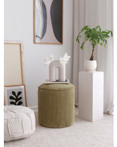 ATELIER DEL SOFA Tabure Teddy Fitilli, maslinasta