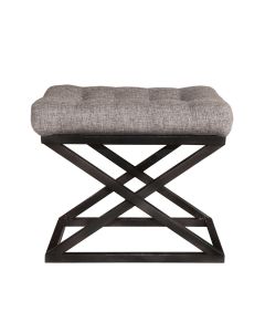 ATELIER DEL SOFA Tabure Capraz, crna/siva