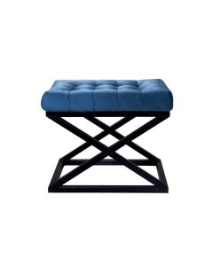 ATELIER DEL SOFA Tabure Capraz, crna/plava