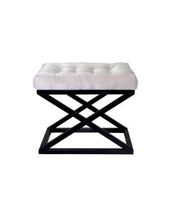 ATELIER DEL SOFA Tabure Capraz, crna/bela