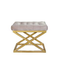 ATELIER DEL SOFA Tabure Capraz, zlatna/krem