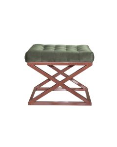 ATELIER DEL SOFA Tabure Capraz, braon/zelena