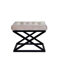 ATELIER DEL SOFA Tabure Capraz, crna/krem