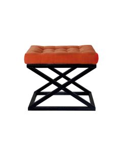 ATELIER DEL SOFA Tabure Capraz, crna/narandžasta