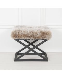 ATELIER DEL SOFA Tabure Capraz Plush, siva