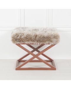 ATELIER DEL SOFA Tabure Capraz Plush, braon