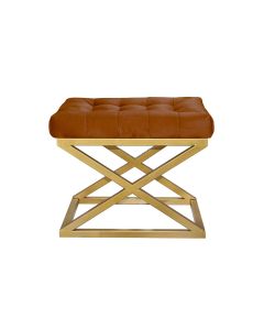 ATELIER DEL SOFA Tabure Capraz, zlatna/braon