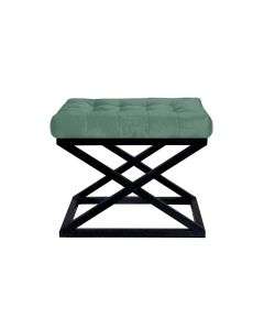 ATELIER DEL SOFA Tabure Capraz, crna/zelena