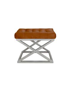 ATELIER DEL SOFA Tabure Capraz, srebrna/braon