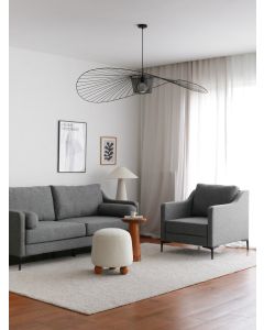 ATELIER DEL SOFA Trosed Nordi Metal, siva