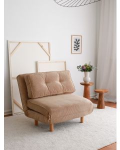 ATELIER DEL SOFA Fotelja na razvlačenje Foldy, braon