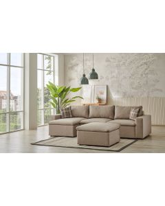 ATELIER DEL SOFA Ugaona garnitura Flov, krem