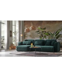 ATELIER DEL SOFA Ugaona garnitura Kuba, zelena