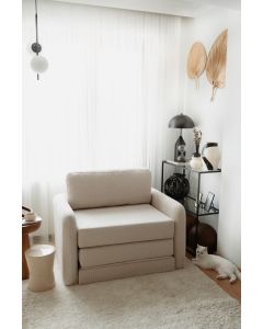 ATELIER DEL SOFA Fotelja na razvlačenje Nest, bela