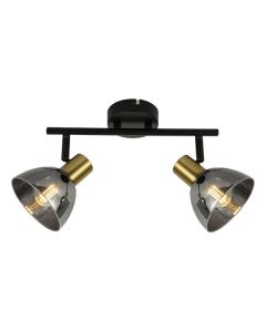 FORMA Spot lampa 2xE14 FE407-2 BK+SG