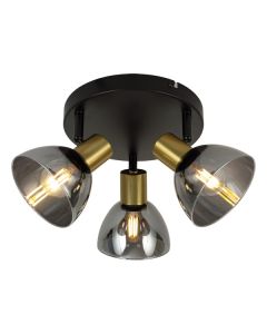 FORMA Spot lampa 3xE14 FE407-3R BK+SG