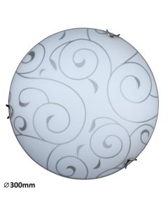 Rabalux Plafonjera Harmony Lux E27 1x MAX 60W ovas hrom (3852) - 3852