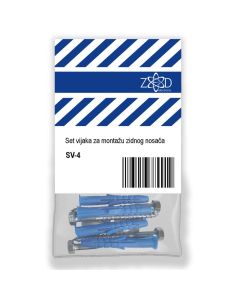 ZED ELECTRONIC Set šrafova za montažu zidnog nosača - 1212-1