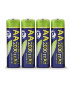 GEMBIRD Baterija punjiva, 2000mAh AA, EG-BA-AA20R4-01 ENERGENIE, 4 kom (cena po komadu) - 39195