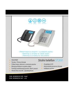 MEANIT Zični telefon ST200 beli - 7998