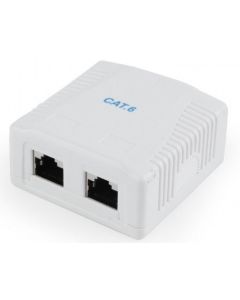 GEMBIRD NCAC-2F6-01 CAT6 FTP 2-port kutija za površinsku montažu za RJ45 - 39297