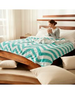 VIKTORIJA Ćebe 200x200cm Dva lica A15 Zelena boja