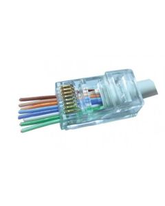 GEMBIRD LC-PTF-01/100CAT6 LAN UTP kategorije 6 EZ PROLAZNI KONEKTOR PNP88FZv2-R RJ45 (100 komada pakovanje) - 39337-1