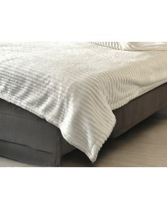 VIKTORIJA Ćebe 200x200cm Dva lica A11 Bela boja - VLK000388-a1