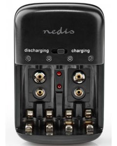 NEDIS Punjač baterija AA/AAA/9V, BACH07, LED indikator - 39354