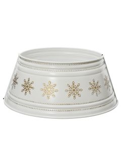 DEKOR DOM Novogodišnje postolje za jelku 70cm 389822, bela/zlatna - 043345