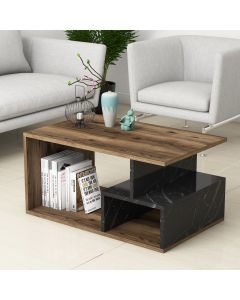HANAH HOME Klub sto Arte 2040, braon/crna - 389MZA1145