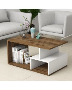 HANAH HOME Klub sto Arte 2042, braon/bela - 389MZA1146