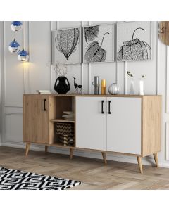 HANAH HOME Komoda Exxen - 1624, krem/bela - 389MZA2208