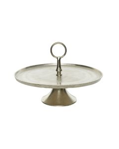 POLIMONT Metalni stalak za kolače srebrni 43x27 cm - 391264