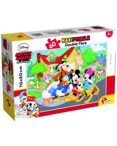 LISCIANI Puzzle Maxi Disney Mickey  2u1 složi I oboji - 60 delova - 39259