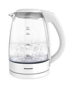 HEINNER Ketler 1.7L HEK-2200GWH, bela/staklo