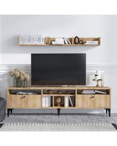 HANAH HOME TV komoda Drew, svetlobraon - 393MRD1208