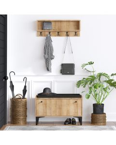 HANAH HOME Cipelarnik sa čivilukom Lena, krem